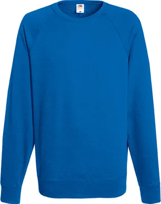 Produktbild von Fruit of the Loom - Lightweight Raglan Sweat - Royal Blue - L