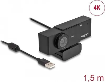 Obrázek produktu pro DELOCK USB UHD Webcam mit Mikrofon 4K 30Hz 110° Blickwinkel