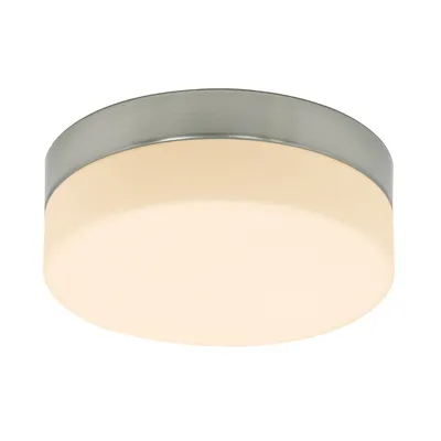 Produktbild von Steinhauer Deckenleuchte Ikaro 1-flammig Silber Matt/ Weiß 24x24cm