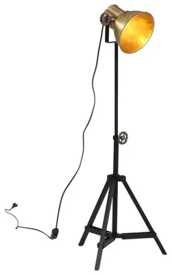 Produktbild von vidaXL Stehleuchte 25 W Vintage-Messing 35x35x65/95 cm E27