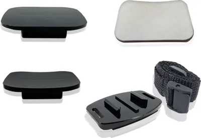 Produktbild von HD PRO 1 Action Cam Halterungsset (Helm, abgerundet, flach) inkl. 2x 3M Klebepolster