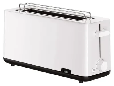 Produktbild von Braun HT 1110, 2 Scheibe(n), Weiß, Kunststoff, Drehregler, 1030 W