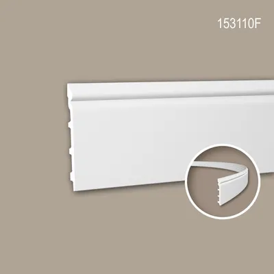 Produktbild von PROFHOME 153110F flexible Sockelleiste Fußleiste Stuckleiste 2 m