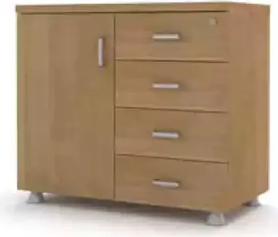 Produktbild von Büro Kommode Holz Schrank Arbeitszimmer Klassischer Möbel