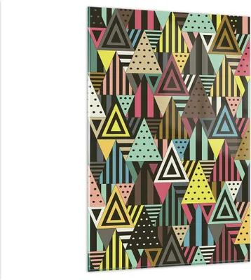 Produktbild von Bilder auf glas - Einteilig - Abstraktion modern - 80x120cm - Glasbilder - Wandbilder - Bilder - zum Aufhängen bereit - Wanddekoration aus Glas - Glas Bilder - Wandbild auf Glas - GPA80x120-3700