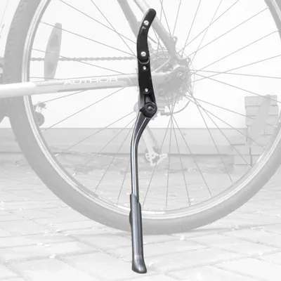 Produktbild von Fahrradständer AKS-500 R 24–29 Zoll, hinterer Seitenständer, Aluminium, schwarz