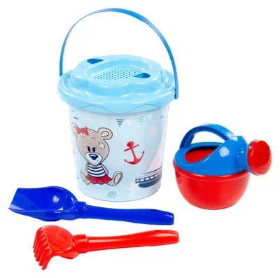 Image de Other Brands Set de seaux Bear 5 pièces bleu/rouge