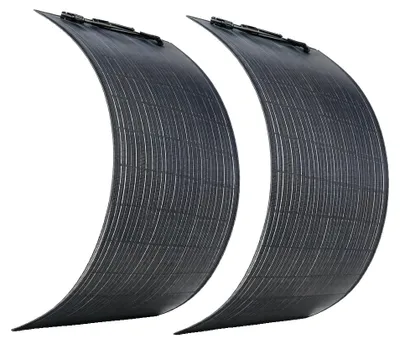 Obrázek produktu pro Solární panely, vodotěsné, flexibilní design, 2 kusy, každý o výkonu 100 W