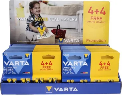 Zdjęcie produktu dla Varta display batt va longlife power lr6+lr03 13aa 10aaa