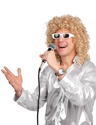 Productafbeelding van Schlagerfeest pruik, blond, jaren 70/80