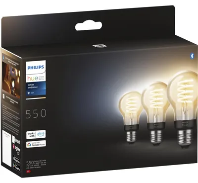 Immagine prodotto di Philips Hue White Ambiance E27 Filamento 3erPack