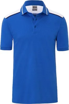 Produktbild von Men's Workwear Polo - COLOR - royal/white, Gr. 3XL