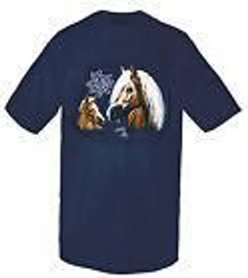Produktbild von Kinder-T-Shirt mit hochwertigem Print - Haflinger - 08192 dunkelblau - ©Kollektion Bötzel - Gr. 92-164 Größe - 110/116