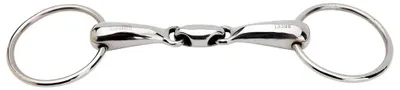 Produktbild von Horka Double Jointed Loose Ring Ss 19 Mm Trense Silber 14.5 cm Silber 14.5 cm