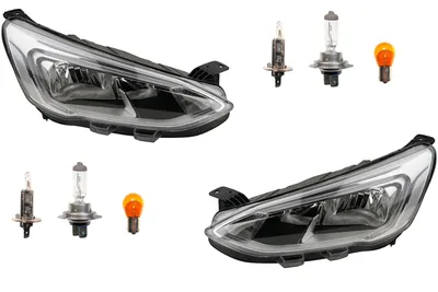 Immagine prodotto di Johns, set di fari destro sinistro adatto a Ford Focus 2018 TFL LED + lampadina 2278782 JX7B13W030AE 2209682 2235505 JX7B13W030AC JX7B13W030AC
