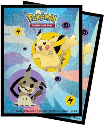 Produktbild von Ultra Pro Sleeves Standard Size Pokemon Pikachu & Mimikyu Protector (65)