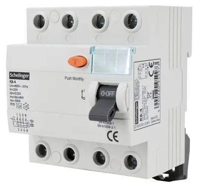Schelinger Fehlerstromschutzschalter / 2-Polig / 4-Polig / 30mA / 25A / 40A / 63A / Typ A