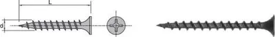 Produktbild von Phosphatierte Gipsholzschraube 3,5*45mm - FTG 3,5*45