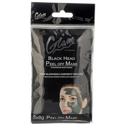 Produktbild von Glam Of Sweden H01467, Reinigungsmaske, Frauen, Anti-Mitesser, Blätter, 8 g, 3 Stück(e)