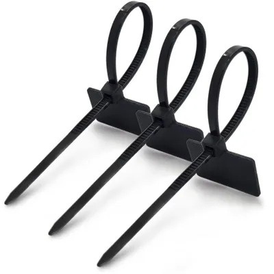 Produktbild von packivo Kabelbinder mit Beschriftungsfeld - 100 Stück - 2,5 x 100mm, Schwarz