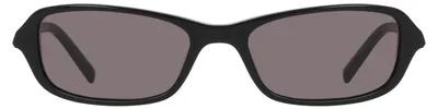 Zdjęcie produktu dla Okulary przeciwsłoneczne DKNY dla kobiet, model DK557S - czarne, z jednolitymi, ciemnymi soczewkami