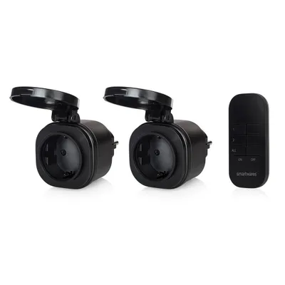 Produktbild von Smartwares SH4-99653 Steckdose outdoor Außenschalter-Set mit Fernbedienung IP44