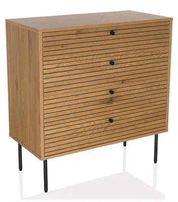 Obrázok produktu pre hjh LIVING Komoda so 4 zásuvkami LINNO K Príborník 85,0 x 80,0 x 40,0 cm