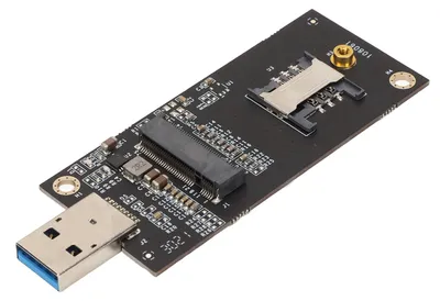 Image de Adaptateur NGFF vers USB 3.0 avec lecteur de carte SIM, compatible Plug-and-Play, pour systèmes M.2, compatible Windows et Linux