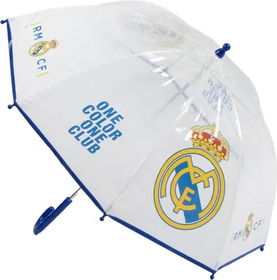 Produktbild von Real Madrid One Color transparenter Kinderregenschirm Ø71 cm