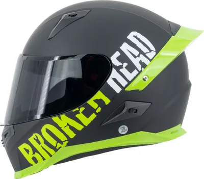Produktbild von Broken Head Sport-Integralhelm BeProud Pro Grün Ltd. Edition + Schwarzes Visier : XS (53-54 cm) Größe: XS (53-54 cm)
