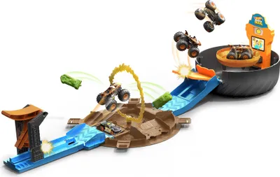 Zdjęcie produktu dla Hot Wheels Monster Trucks GVK48, Zestaw pojazdów i torów, 4 lat(a), Plastik, Metal, Wielobarwny
