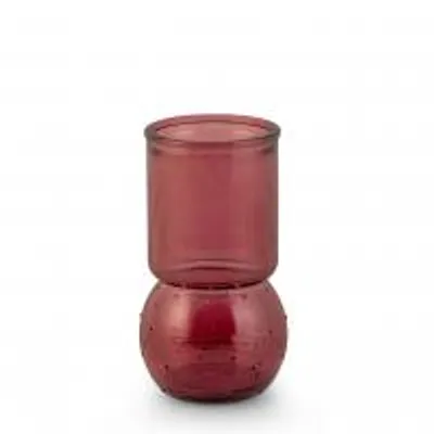 Immagine prodotto di H&H Vaso In Vetro Riciclato Viola Cm 17