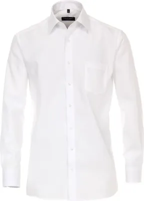 Produktbild von Casa Moda - Comfort Fit - Bügelfreies Herren Business langarm Hemd verschiedene Farben mit extra langen Arm 72 cm (006052), Größe:41, Farbe:Weiß (0)