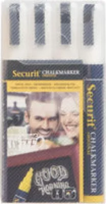 Produktbild von Securit SMA510-V4-WT, Weiß, Meißel, Geruchlos, 4 Stück(e)