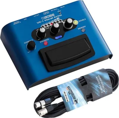 Obrázek produktu pro Boss VE-1 vokální efektová jednotka pro ozvěnu vokálů s kabelem XLR