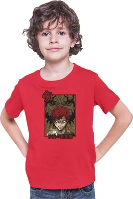 Obrázek produktu pro Dětské Triko Japan Anime Manga Naruto Gaara Shukaku, 9-11 Jahr - 140 / Červené