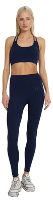 Immagine prodotto di Leggings sportivi da donna Carlheim, con tasca con zip, colore blu navy, taglia XL