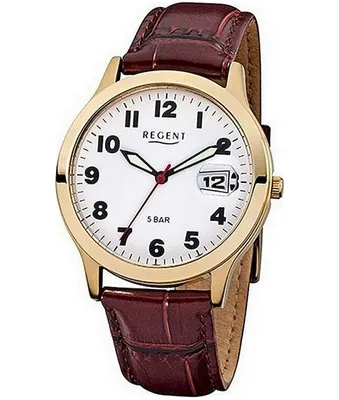 Produktbild von Regent Armbanduhr braun F-789 Herren Analog-Quarzuhr URF789