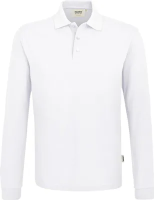 Produktbild von HAKRO Langarm Poloshirt Performance Herren #815 Gr. XL weiß