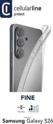 Image de Cellularline Fine - Galaxy S26 Souple, ultra-mince et transparente