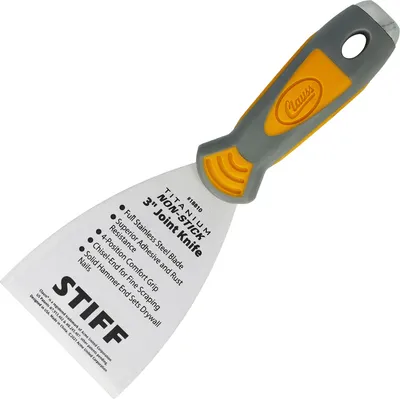 Produktbild von Clauss Spachtel 3" (7,6 cm) mit starrer, geschliffener Klinge in Profiqualität | Titanium Bonded Edelstahlklinge mit Antihaftbeschichtung | rutschfester, ergonomischer Griff | ideal zum Schaben und Kratzen | 18810