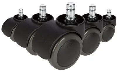 Obrázek produktu pro hjh Kancelářská židle kolečka ROLO No-Noise 619026 tvrdá podlaha 11x50mm 5ks.