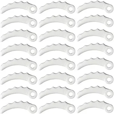 Produktbild von 24 Stück Ersatzmesser Kunststoff, Ersatzklingen für Kopf 255 mm x 3,6 mm, Messer Kunststoff für MaKita 198426-9