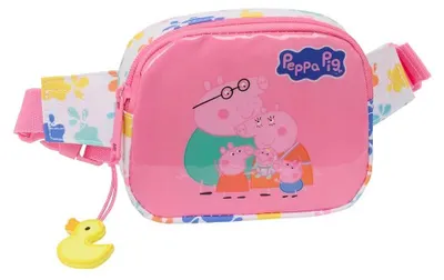 Zdjęcie produktu dla Torba na pasek Świnka Peppa Kolorowa 14 x 11 x 4 cm