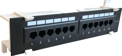 Productafbeelding van DSIT CAT6a UTP Wallmount Patchpaneel - 12 poorts