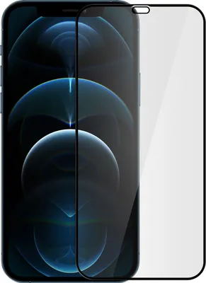 Obrázok produktu pre Prémiová sklenená ochrana displeja pre Apple iPhone 12 / 12 Pro - Čierny okraj