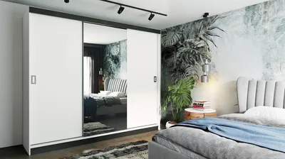 Produktbild von KIER FURNITURE Mehrzweckschrank RETRO 1 200 - Weiß 200x205x59 cm