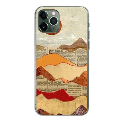 Produktbild von MuchoWow® Handyhülle Schutzhülle Hülle für iPhone 11 Pro Vintage - Zeitung - Marmor Silikon Softcase Handy Hülle - Handy