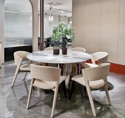 Produktbild von Luxus Esszimmer set Esstisch 6x Stuhle Esszimmergruppe Design Essgruppe Neu