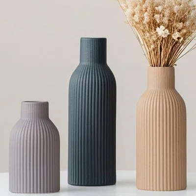 Immagine prodotto di Vaso moderno in Vetroceramica a 3 pezzi dai colori pastello